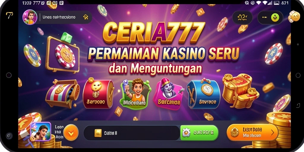 Tampilan menarik dan gameplay seru dalam CERIA777.