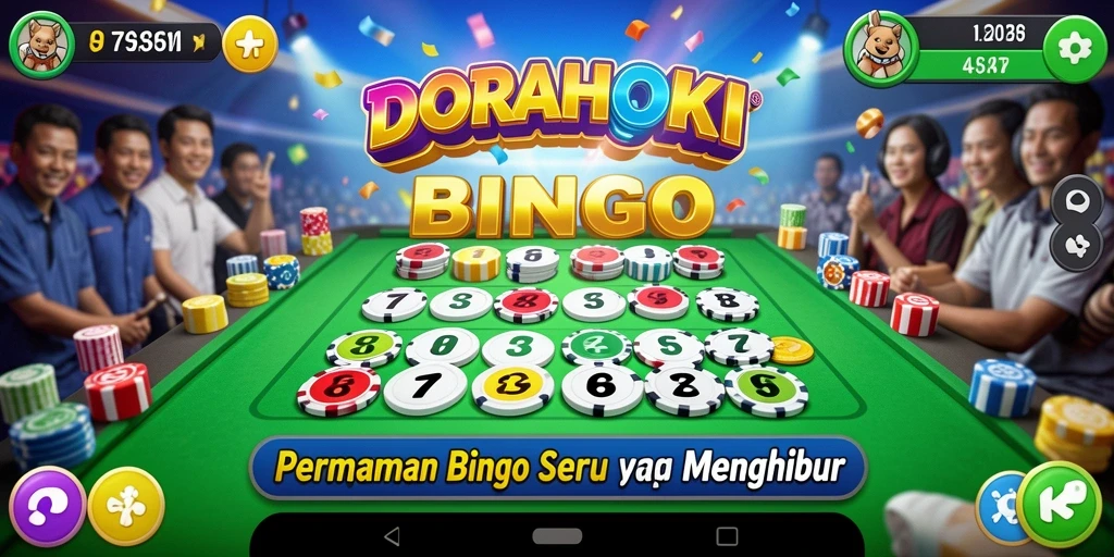 Tampilan gameplay DORAHOKI yang menegangkan dan mengasyikkan.