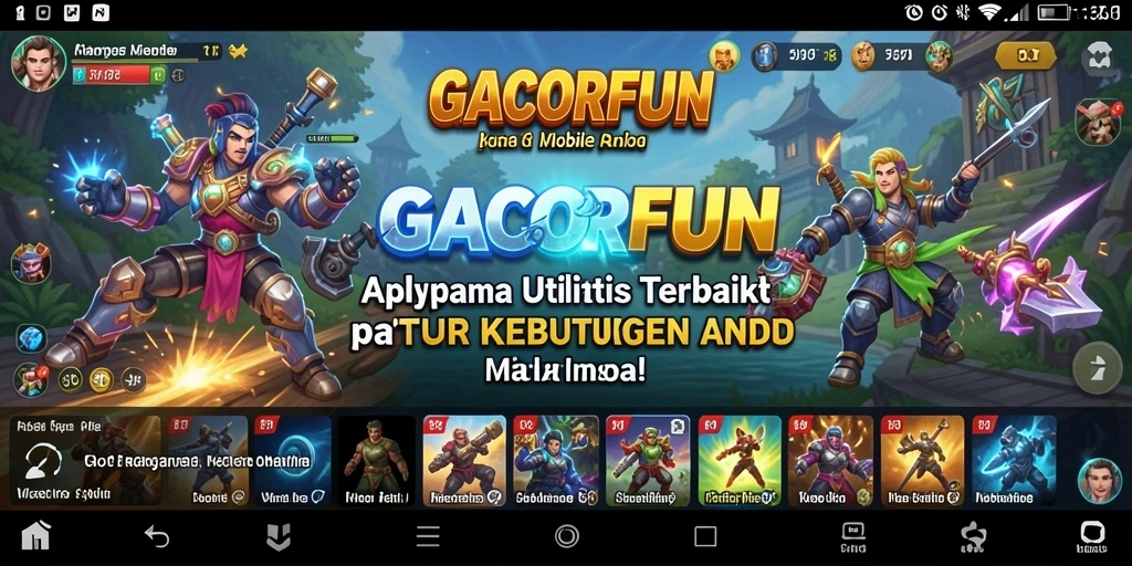 Tampilan antarmuka GACORFUN yang intuitif untuk pengguna.