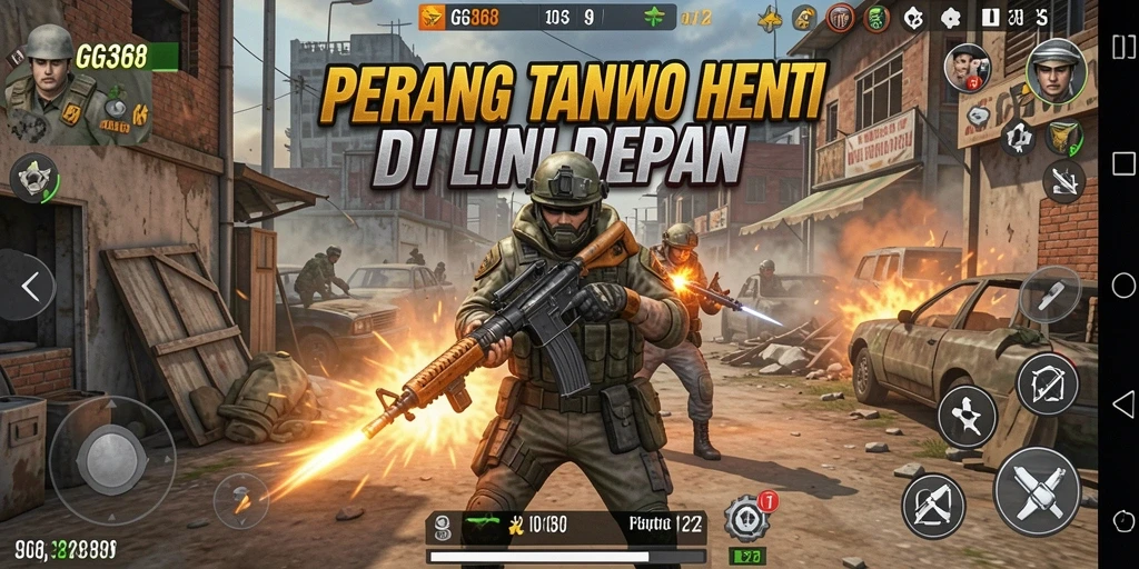 Gameplay GG368 menampilkan aksi FPS yang intens dan mendebarkan.