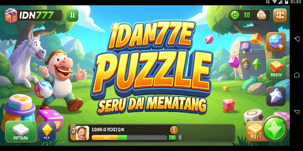 Screenshot game IDN777 menampilkan berbagai puzzle yang menantang.