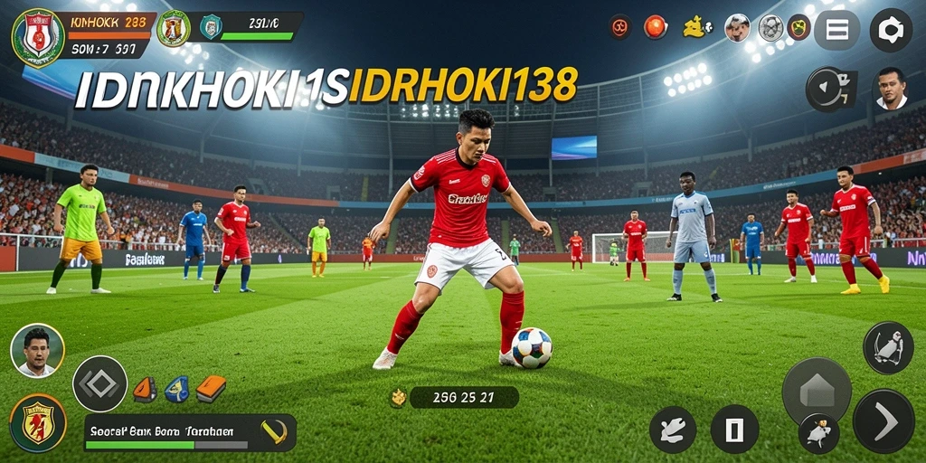 Tangkapan layar gameplay <strong>IDRHOKI138</strong> yang menampilkan aksi penuh semangat di lapangan.
