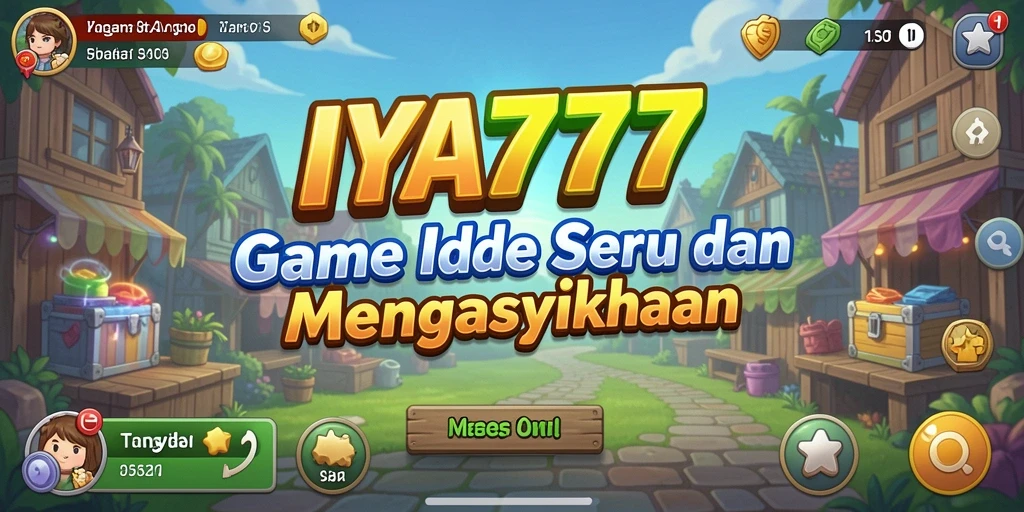Tampilan utama game IYA777 dengan karakter yang aktif dan penuh warna.