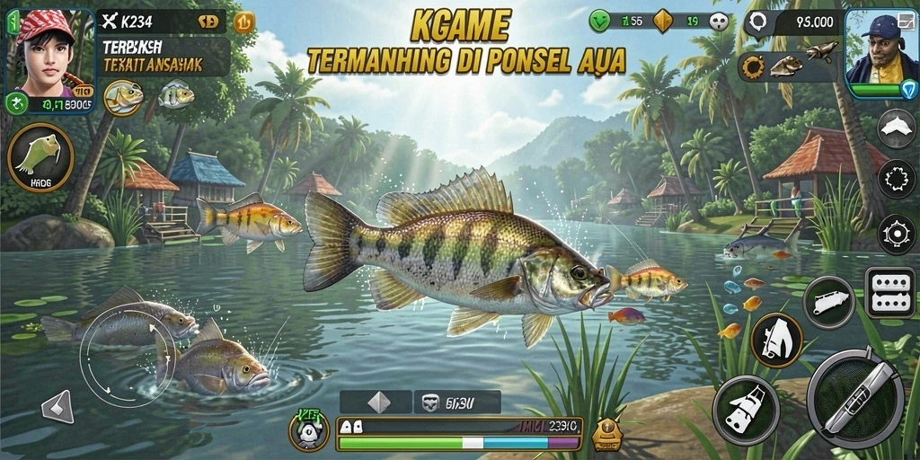 Gameplay seru K234 dengan aksi memancing yang menegangkan.