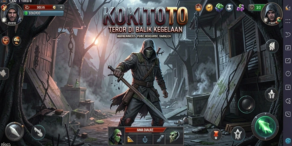 Gameplay KOKITOTO yang menegangkan dan mencekam.