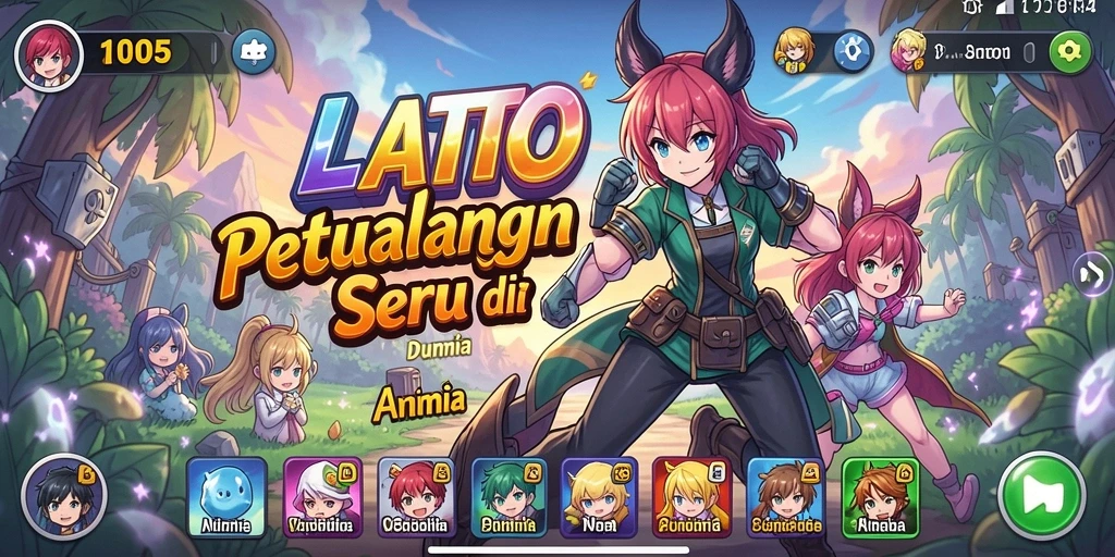 Tampilan gameplay LATOTO yang menakjubkan dan penuh warna