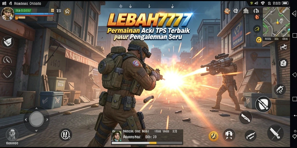 Tangkapan layar menunjukkan pertempuran intens dalam LEBAH777.