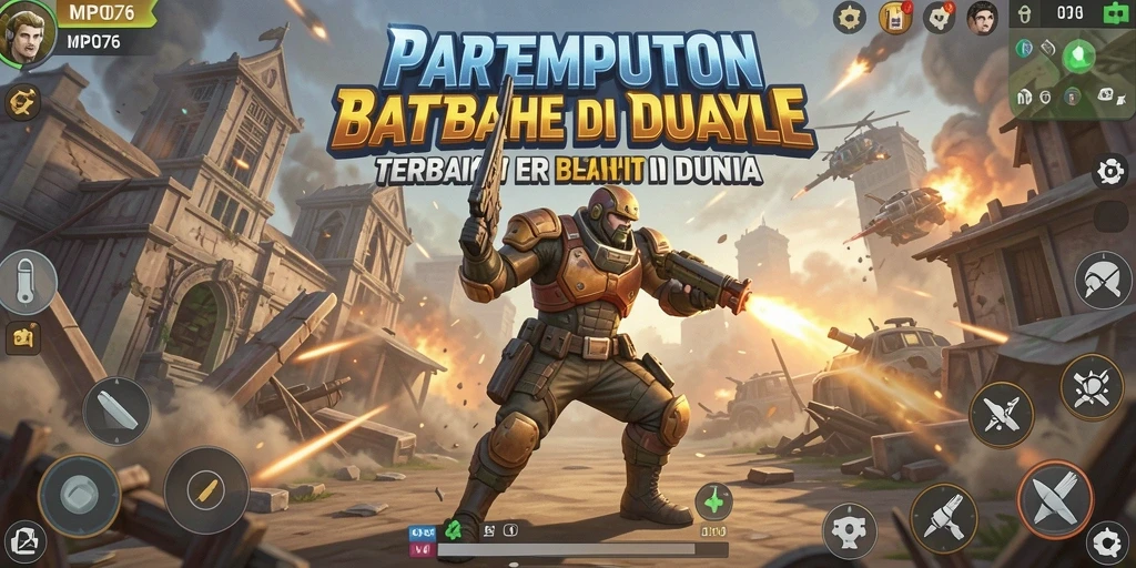 Tangkapan layar MPO76 menunjukkan aksi seru dalam pertempuran Battle Royale.