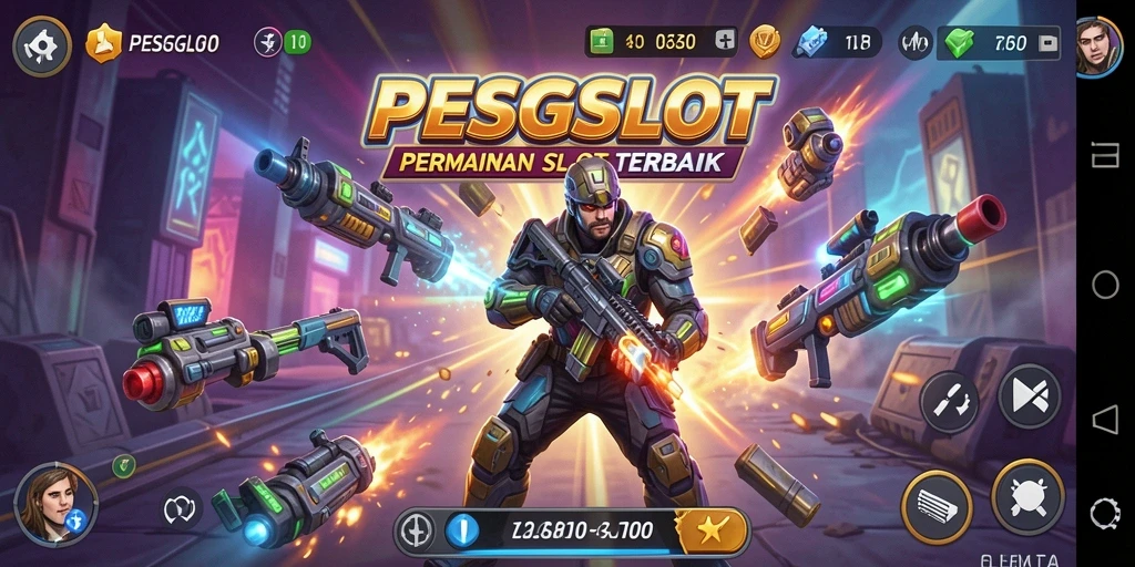 Tampilan gameplay PESGSLOT yang mendebarkan dan penuh warna.