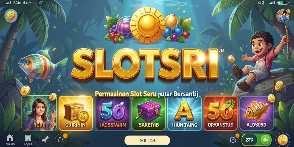 Tampilan gameplay menarik dan penuh warna di SLOTSRI.