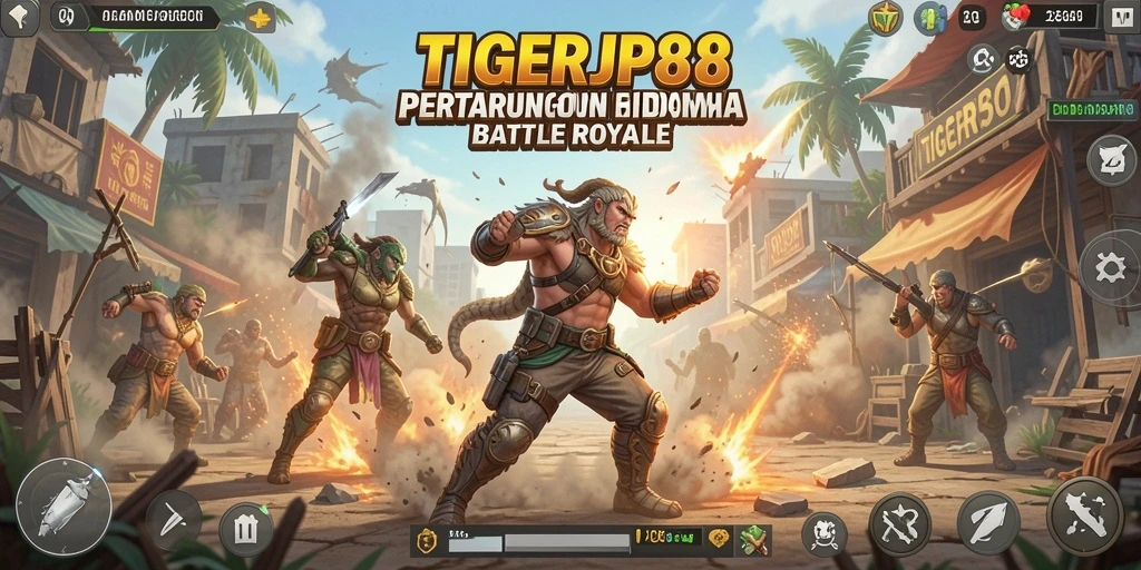 TIGERJP88 menampilkan pertempuran seru dengan grafis menawan di arena Battle Royale.