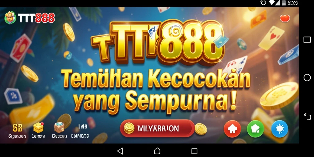 Tampilan permainan TTT888 dengan permata yang berwarna-warni dan grafis yang menarik.